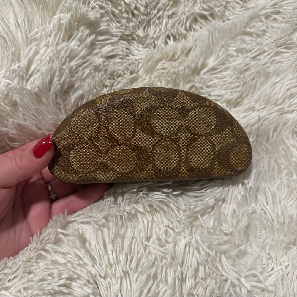 Coach Signature Brown Sunglasses Case - Picture 5 of 11